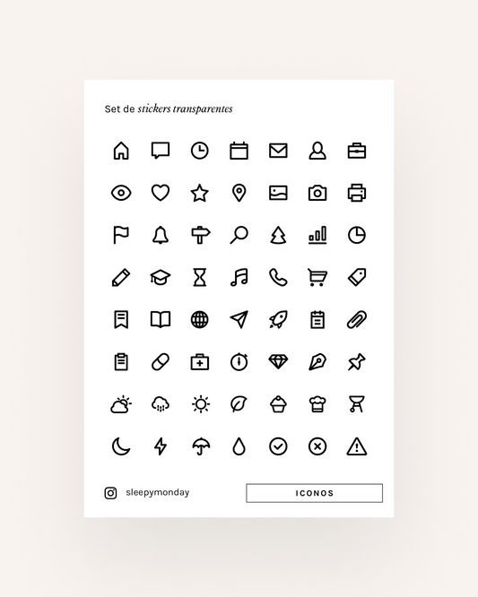 Adhesivos - Iconos transparentes